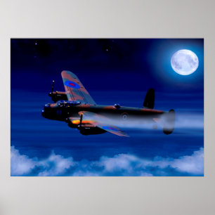 Lancaster Bomber Return Home Poster