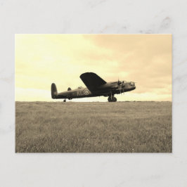 Lancaster Bomber Sepia Tone Briefkaart