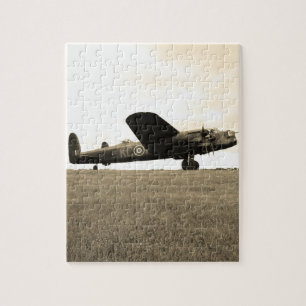 Lancaster Bomber Sepia Tone Legpuzzel