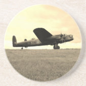 Lancaster Bomber Sepia Tone Zandsteen Onderzetter (Voorkant)