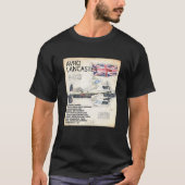 Lancaster Bomber Vliegtuig WW2 Vliegtuig A T-shirt (Voorkant)