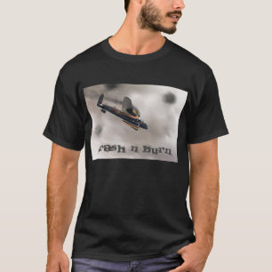 Lancaster-bommenwerper bij het neerstorten van de  t-shirt