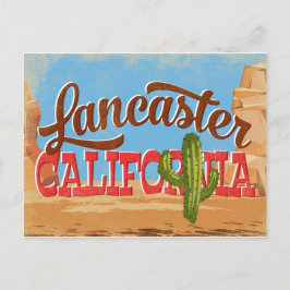 Lancaster California Cartoon Desert Vintage Travel Briefkaart