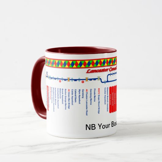 Lancaster Canal Route Map Mok (Voorkant links)