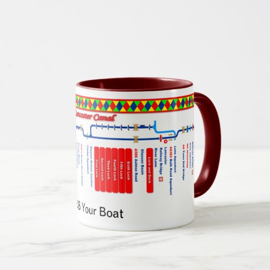 Lancaster Canal Route Map Mok (Voorkant rechts)