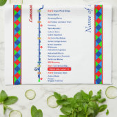 Lancaster Canal UK Inland Waterway Route Red Theedoek (Gevouwen)