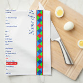 Lancaster Canal UK Inland Waterway Route Red Theedoek (Quarter Fold)