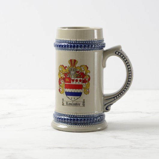 Lancaster Coat of Arms Stein / Lancaster Crest Bierpul (Rechts)