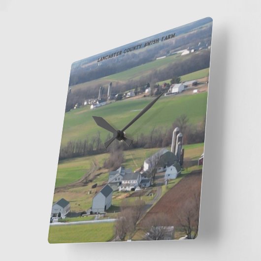 Lancaster County Amish Boerderij wall klok (Hoek)