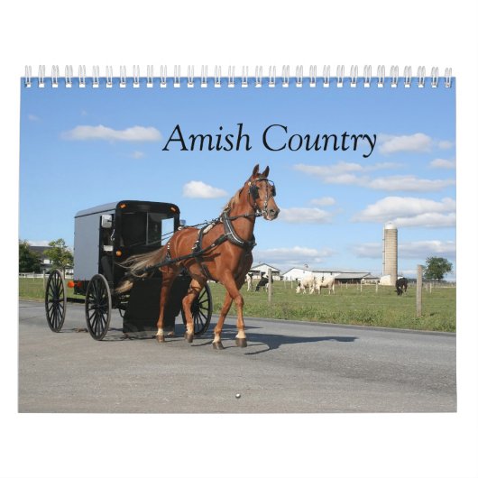 Lancaster County Amish Calendar Kalender (Hoes)