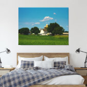 Lancaster County-boerderij Canvas Afdruk (Insitu (Slaapkamer))