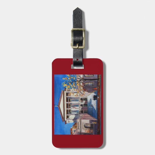 Lancaster County Courthouse bagagelabel (Voorkant verticaal)