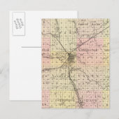 Lancaster County, Nebraska Briefkaart (Voorkant / Achterkant)