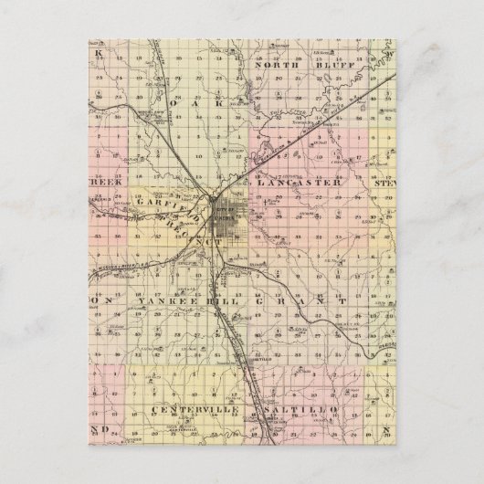 Lancaster County, Nebraska Briefkaart (Voorkant)