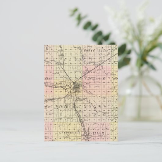 Lancaster County, Nebraska Briefkaart (Staand voorkant)