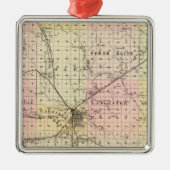 Lancaster County, Nebraska Metalen Ornament (Voorkant)