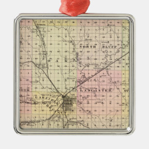 Lancaster County, Nebraska Metalen Ornament