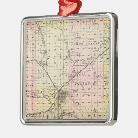 Lancaster County, Nebraska Metalen Ornament (Links)