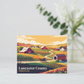 Lancaster County Pennsylvania Briefkaart (Staand voorkant)
