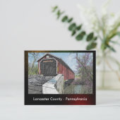 Lancaster County - Pennsylvania - briefkaart (Staand voorkant)