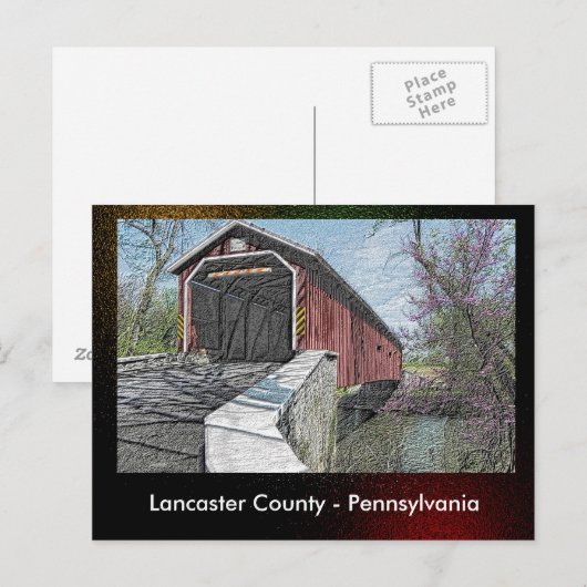 Lancaster County - Pennsylvania - briefkaart (Voorkant / Achterkant)