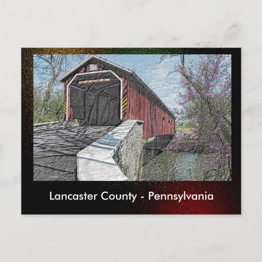 Lancaster County - Pennsylvania - briefkaart (Voorkant)