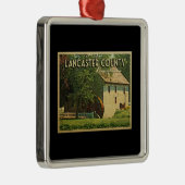 Lancaster County Pennsylvania Metalen Ornament (Rechts)