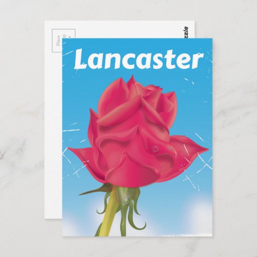 Lancaster, Engeland reisposter Briefkaart (Voorkant / Achterkant)