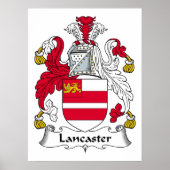 Lancaster Family Crest Poster (Voorkant)