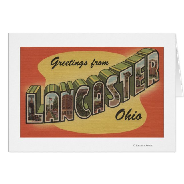 Lancaster, Ohio - Grote letterscènes (Voorkant Horizontaal)