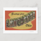 Lancaster, Ohio - Grote letterscènes Briefkaart (Voorkant)