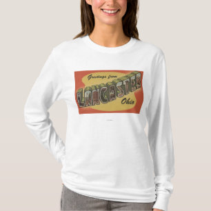 Lancaster, Ohio - Grote letterscènes T-shirt