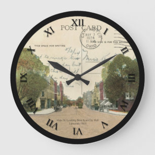 Lancaster Ohio Post Card Clock 1924 Grote Klok