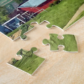 Lancaster PA - Familie Boerderij in het voorjaar Legpuzzel (Zijkant)