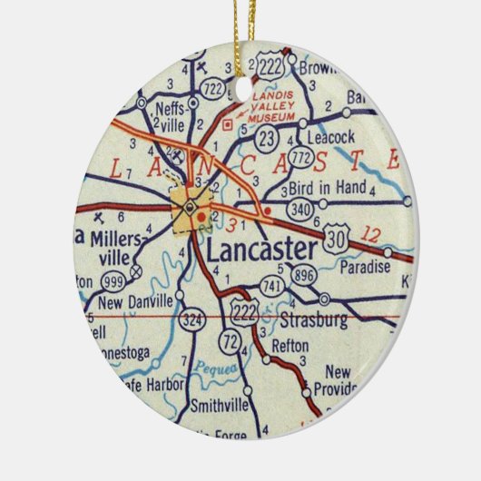 Lancaster PA Keramisch Ornament (Links)