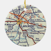 Lancaster PA Keramisch Ornament (Achterkant)