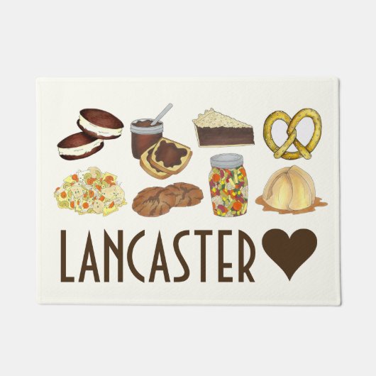 Lancaster, PA Pennsylvania Dutch Amish Foods Deurmat (Voorkant)