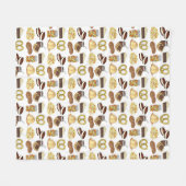 Lancaster, PA Pennsylvania Dutch Amish Foods Fleece Deken (Voorkant (Horizontaal))