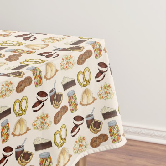 Lancaster, PA Pennsylvania Dutch Amish Foods Tafelkleed (Voorbeeld)