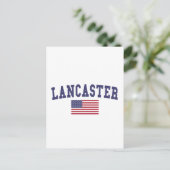 Lancaster PA VS-vlag Briefkaart (Staand voorkant)