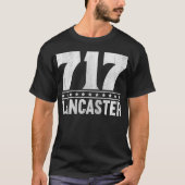 Lancaster Pennsylvania 717 Area Code T-shirt (Voorkant)