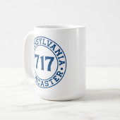 Lancaster Pennsylvania 717 Netnummer Koffiemok (Voorkant links)