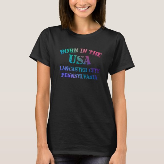 Lancaster, Pennsylvania, benieuwd T-shirt (Voorkant)