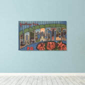 Lancaster, Pennsylvania - Grote Letter-scènes Canvas Afdruk (Insitu (Houten vloer))