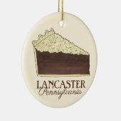 Lancaster Pennsylvania PA Dutch Shoo Fly Pie Keramisch Ornament (Rechts)