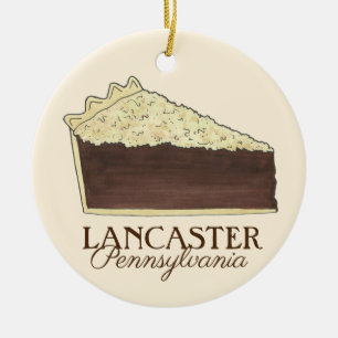 Lancaster Pennsylvania PA Dutch Shoo Fly Pie Keramisch Ornament