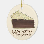 Lancaster Pennsylvania PA Dutch Shoo Fly Pie Keramisch Ornament (Links)