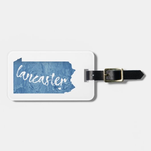 Lancaster Pennsylvania Wood Grain Bagagelabel (Voorkant horizontaal)