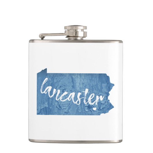 Lancaster Pennsylvania Wood Grain Heupfles (Voorkant)