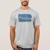 Lancaster Pennsylvania Wood Grain T-shirt (Voorkant)